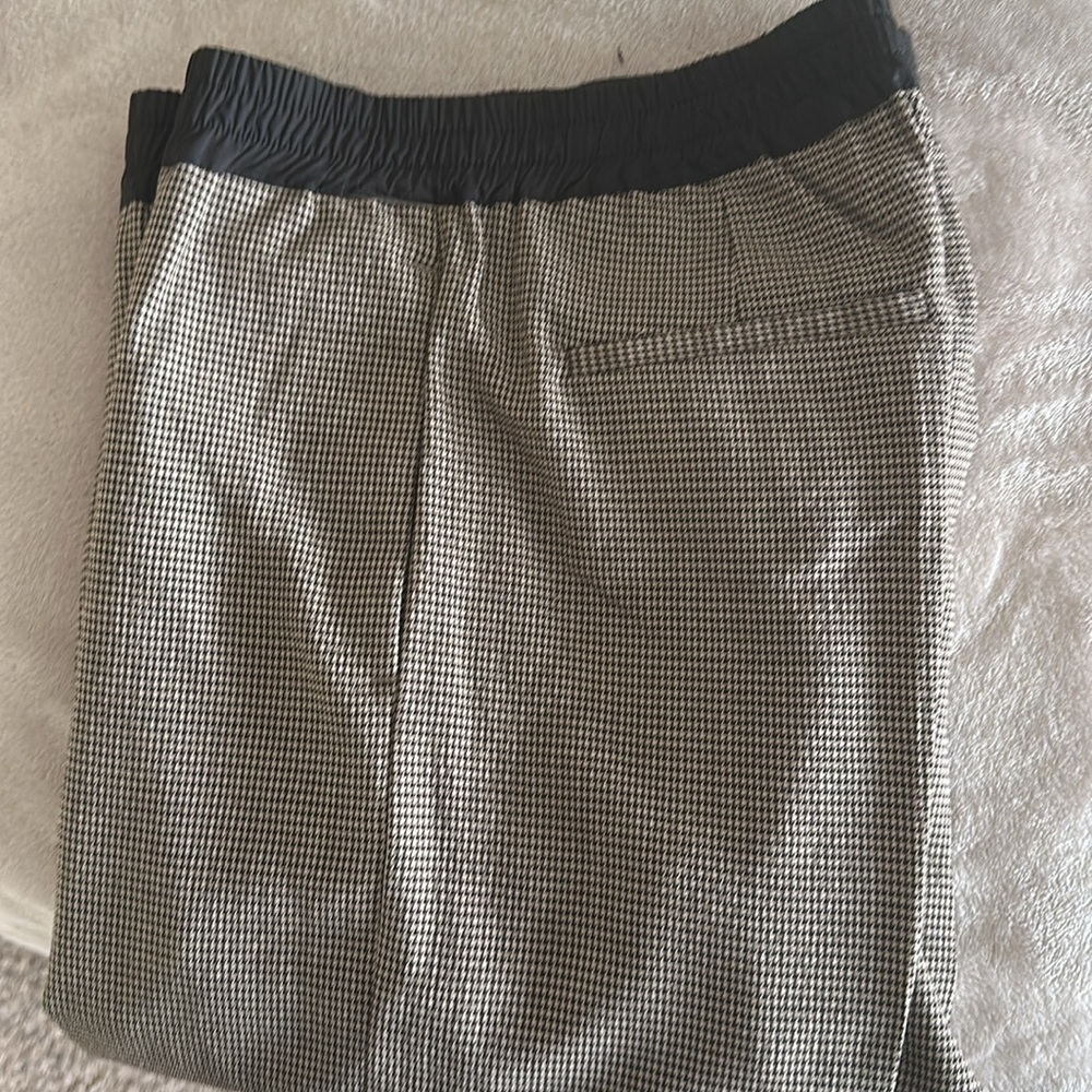 THAKOON Lightweight High-Rise Wool Blend, Houndstooth Trouser w Pockets 8 BNWOT